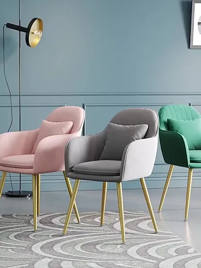 Armrest Black OEM Good Selling Home Furniture Dining Chair/ Dining Table/ Gaming Chair with Velvet Cushion 