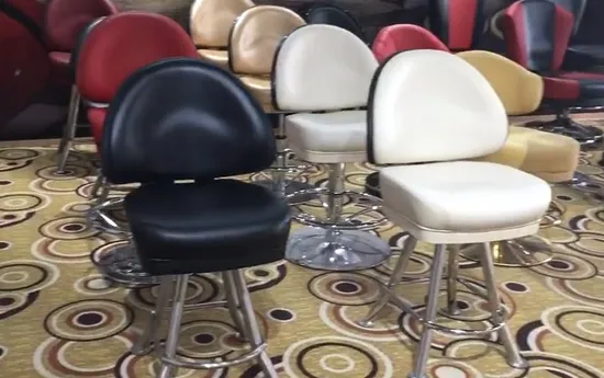 Casino Chairs Swivel Gambling Stools Slot Machine Adjustable Leather Poker Chair 