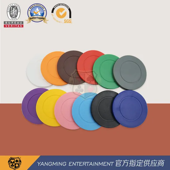 Solid Color ABS Poker Chip for Roulette with Customizable Logo 