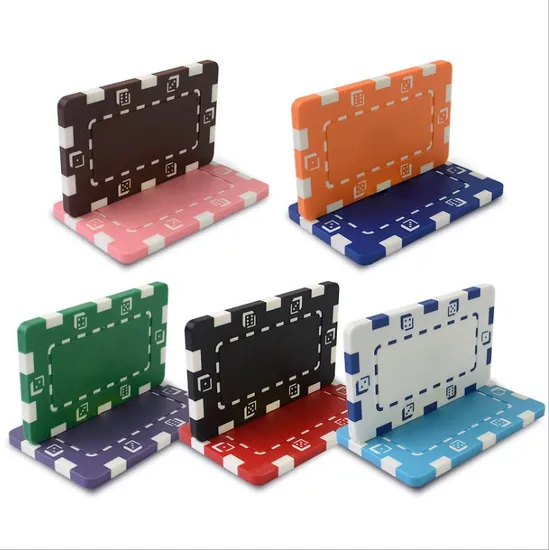 Custom Rectangle Round Clay Ceramic ABS Various Value Casino Chips 