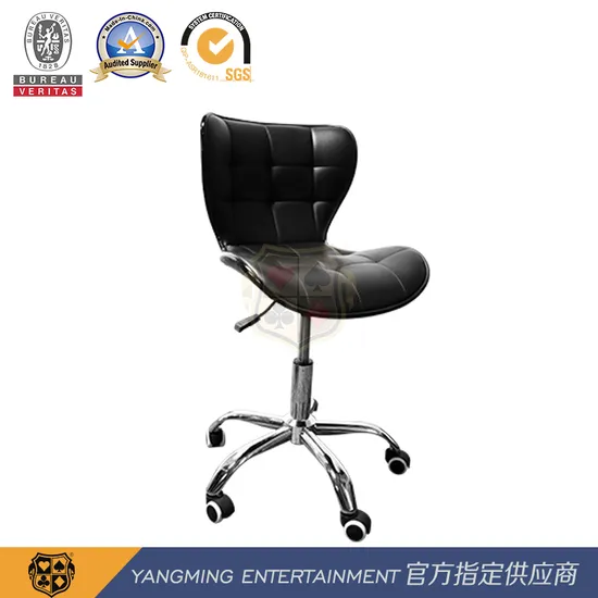 Black Can Be Customized Stainless Steel Pulley Rotating Lifting Poker Table Gaming Table and Chairs Ym