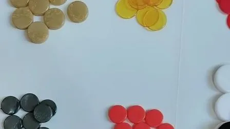 Solid Color Plastic Bingo Chips Used in Children Game Piece 