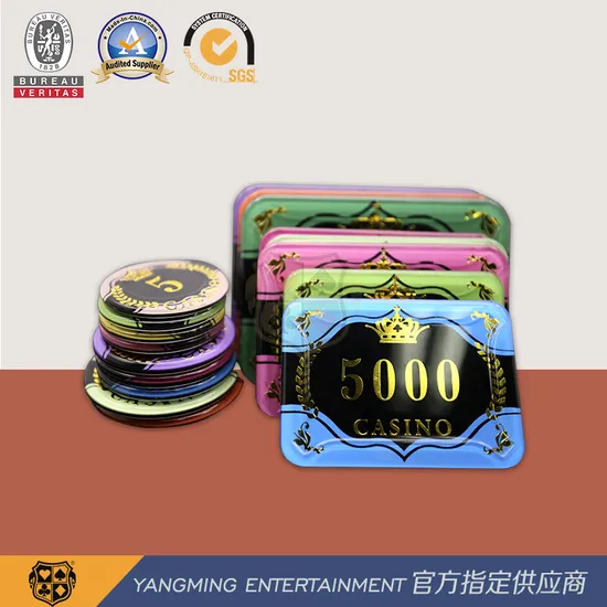 Brand New Acrylic Poker Chips Customized Casino Table Baccarat Game Crystal Chip 