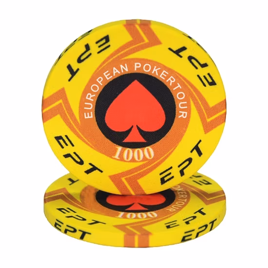 Factory Supply Customized UV Colorful Poker Chip Case 1000 Luxury Cheap Custom 10g Ceramic Poker Chips with Custom Logo