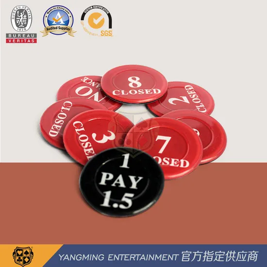 Acrylic Crystal Custom 40mm Red and Black Two