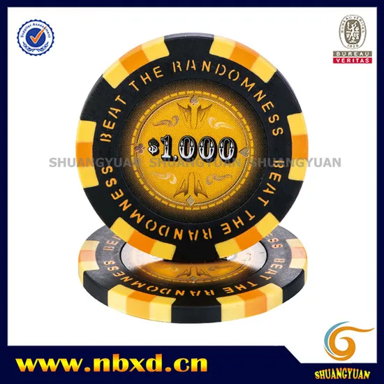 14G 3color Clay Customize Design Sticker Poker Chip 