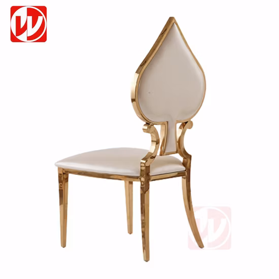Fashion Playing Cards Poker Spade Back Hotel Banquet Chair Stacking Wedding Restaurant Metal Chair Home Dining Chairs