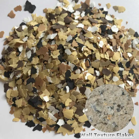 Indoor and Outdoor Wall Coating Paint Texture Flake Color Chips 